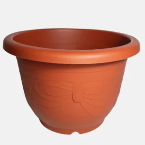 Pot de jardin marron de 198 litres