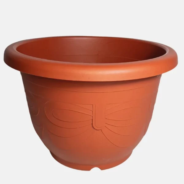Pot de jardin marron de 198 litres