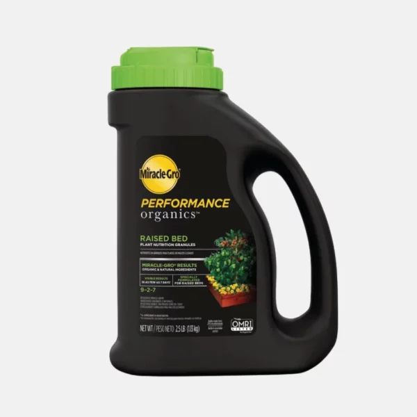 Engrais organique pour potager de la marque MIRACLE GRO de 1.13 kg.