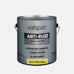 Galon de peinture de la marque VALSPAR de la gamme ANTI-RUST et de couleur jaune.