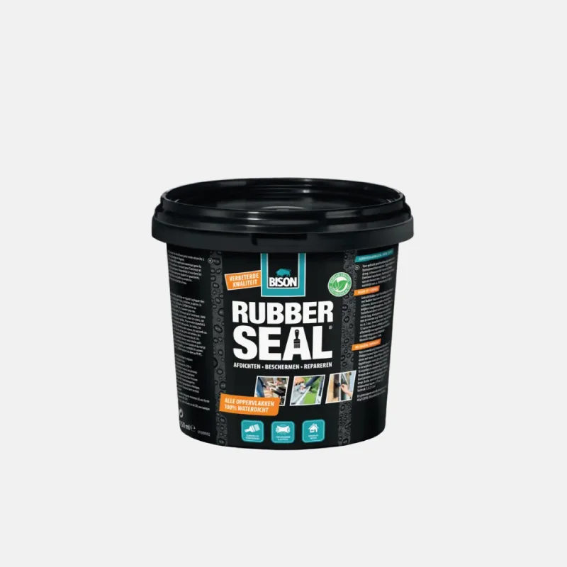 Enduit de la marque BISON de 750 ml , RUBBER SEAL.