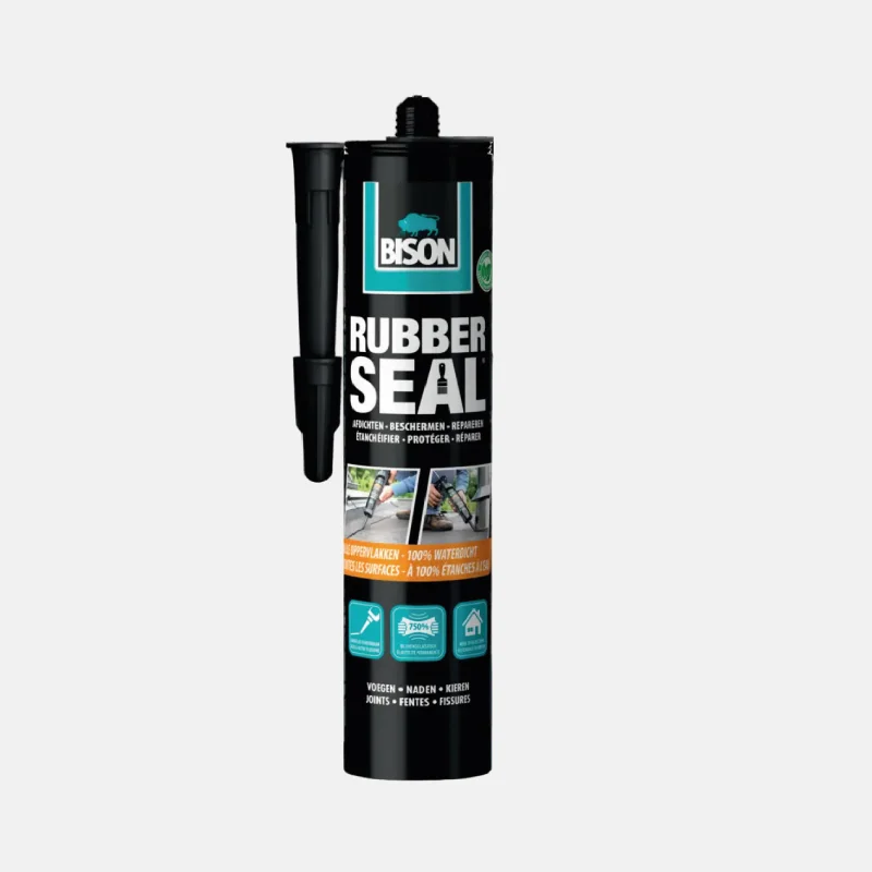 Cartouche de colle de la marque BISON, RUBBER SEAL de 310 g.