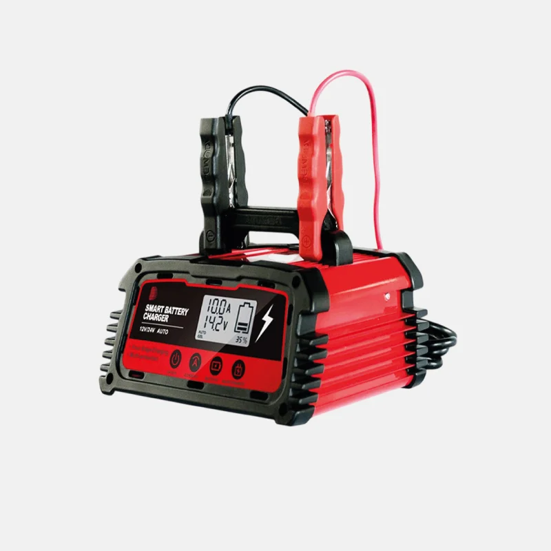 Chargeur de batterie de 12V à 24V 10A pour voiture.