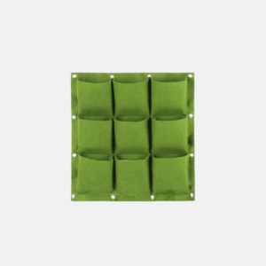 planteur-mural-vert-9poches-extérieur-50x50cm