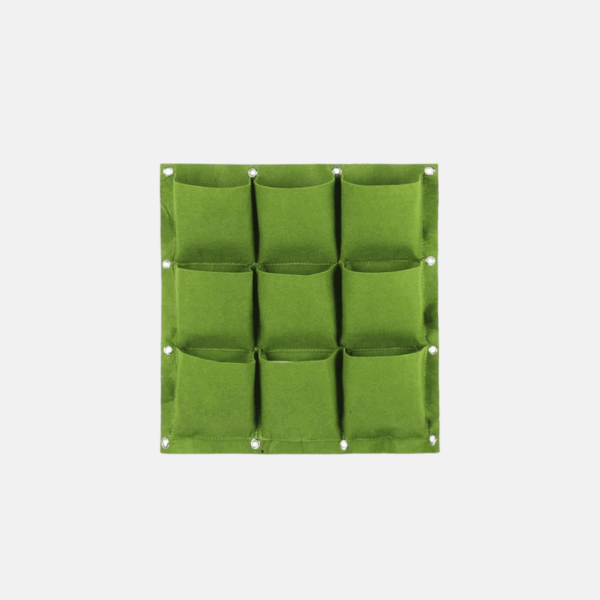 planteur-mural-vert-9poches-extérieur-50x50cm