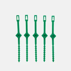 Attache pour plante de couleur vert et de talle 14 cm.