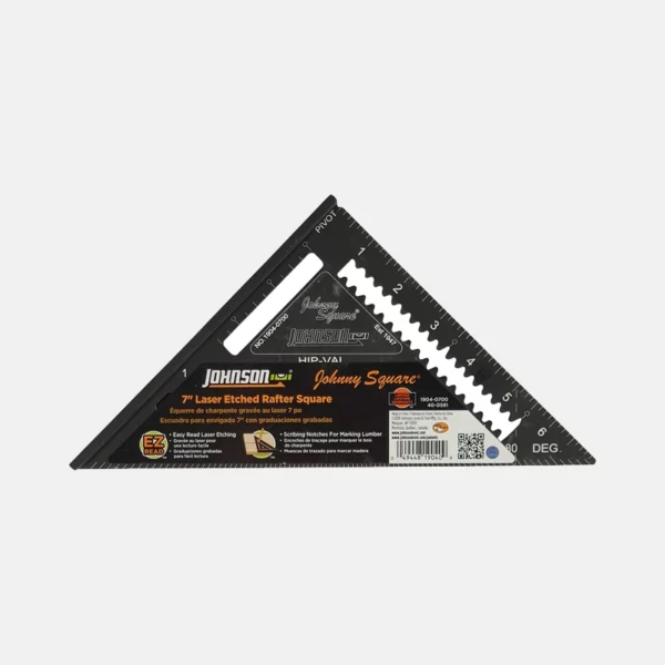 Equerre de menuisier de la marque JOHSON de 18 cm.