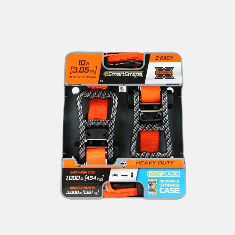 QU02108-sangle-attache-carbonx-hd3.05 Sangle attache de 3.05 m de long, vendue par lot de 2 pour capacité max 1361 kg.