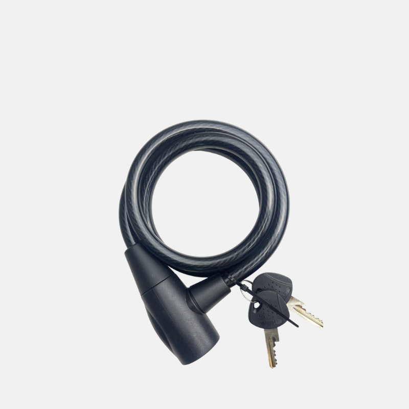 VE00527-antivol-cable-12mmx36cm Antivol pour 2 roues sous la forme d'un câble résistant de 12mmx36cm.