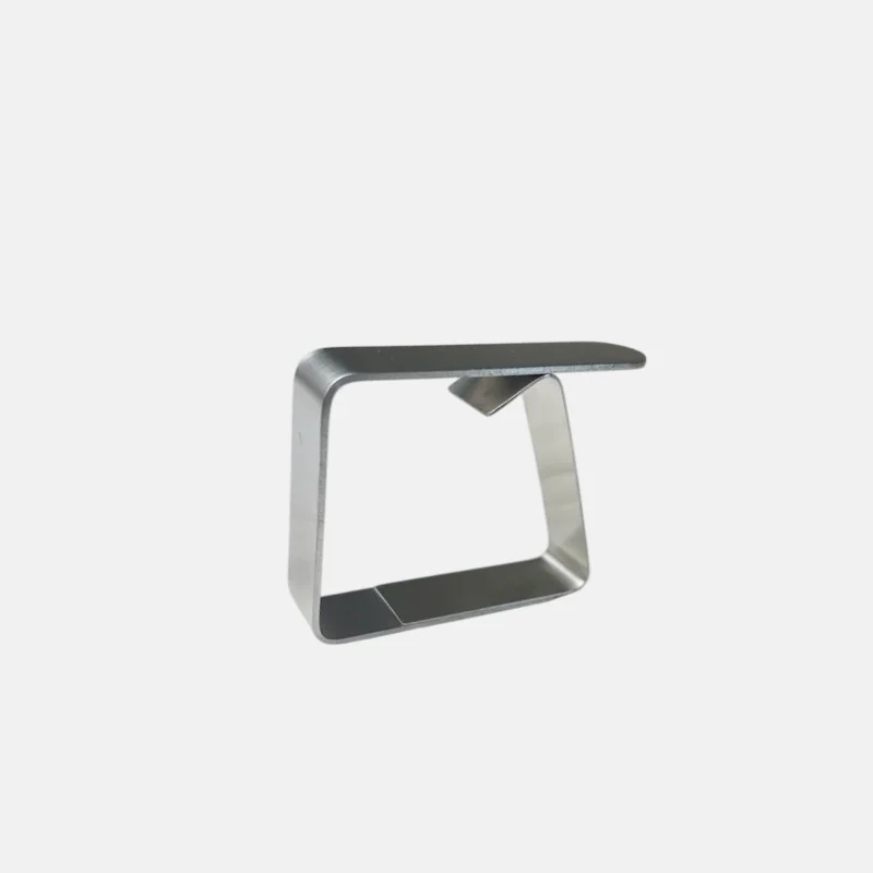 CU00999-pince-a-nappe-de-table-6x2.7x4.1 Pince à nappe de table en acier inoxydable modèle D13107.