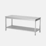Table en acier inoxydable pour professionnel de taille 120x70x85 cm.