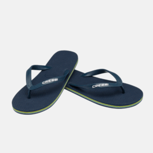 Pair de savates bleu marine.