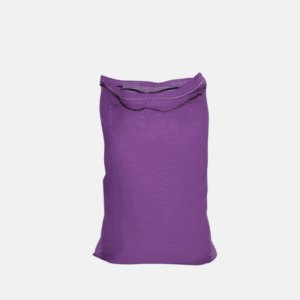 Sac en nylon pour fruits et légumes, de taille 53x90 cm et de couleur mauve.