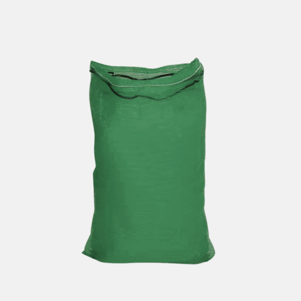 Sac en nylon pour fruits et légumes, de taille 60x90 cm et de couleur vert.