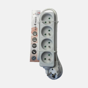 BLOC 4 PRISES BLANC 1M ARCOTEC