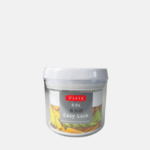 Boite alimentaire en plastique de forme ronde et de 0.9L.