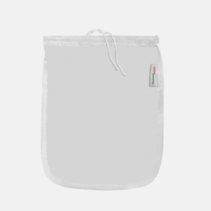 Sac filtrant pour lait végétal.