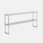 Etagère 2 étages pour table inox de 152 cm de long.