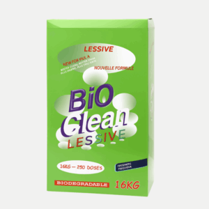 Lessive pour linges de 16 kg.