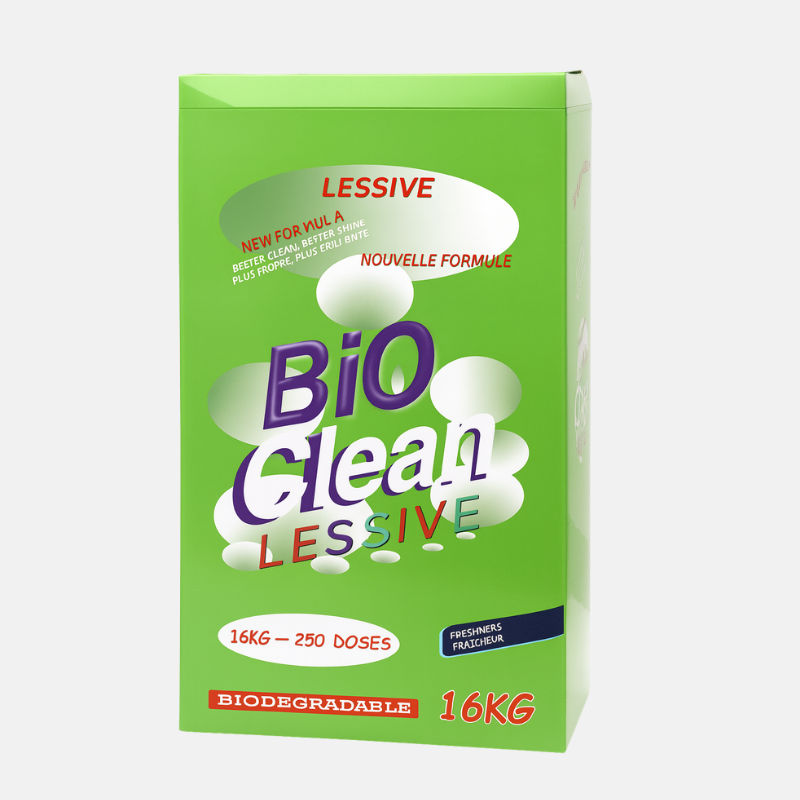 Lessive pour linges de 16 kg.