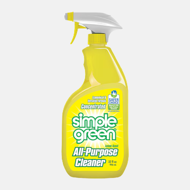 Produit nettoyant de la marque SIMPLE GREEN. Pulvérisateur parfum citron de 946ml.
