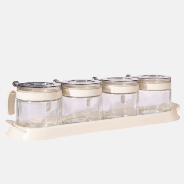 SET DE 4 POTS A EPICES EN VERRE – Image 2