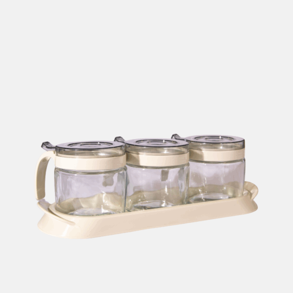 SET DE 3 POTS A EPICE EN VERRE – Image 2