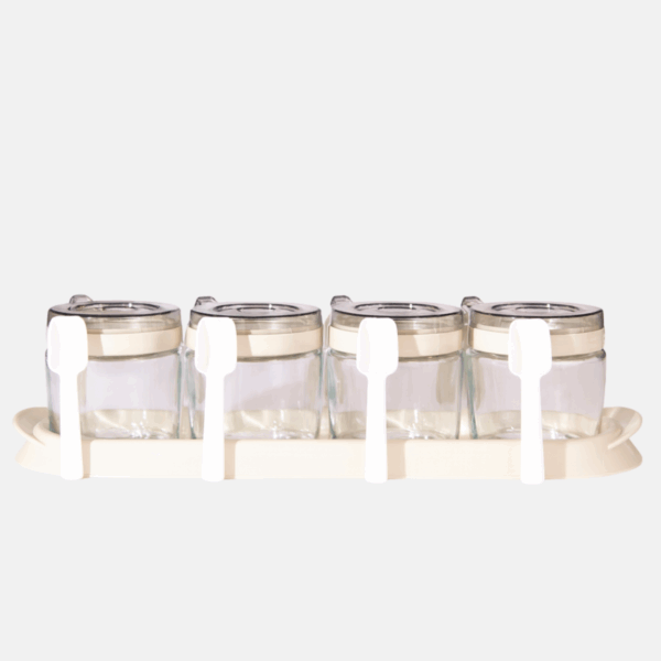 SET DE 4 POTS A EPICES EN VERRE – Image 4