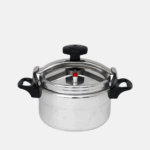 Cocotte minute de 22 cm de diamètre et de 5L de capacité.