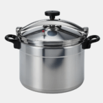 Cocotte minute en alu de 34 cm de diamètre et 22L de capacité.