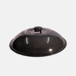 Couvercle à wok noir de 36.6 cm de diamètre.