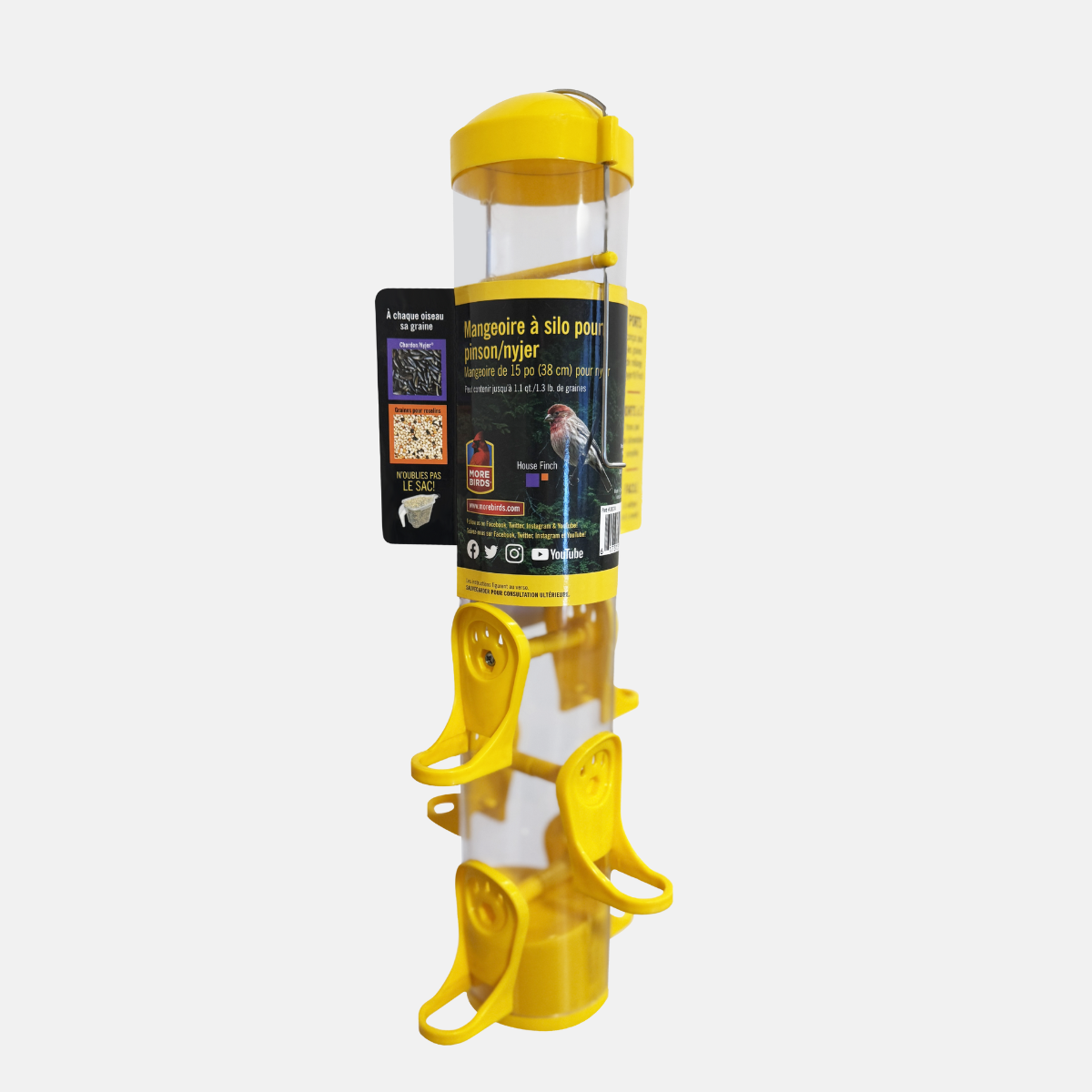 Mangeoire pour oiseaux classique de 38 cm.