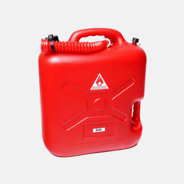 Jerrican rouge de 20 L.