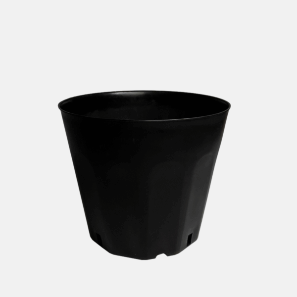 Pot noir de 40 cm de diamètre et 36.5 cm de haut.