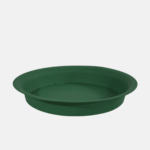 Dessous de pot rond vert de 42 cm de diamètre et 5.2 cm de haut.