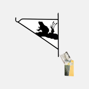 Support de pot suspendu avec une grenouille.
