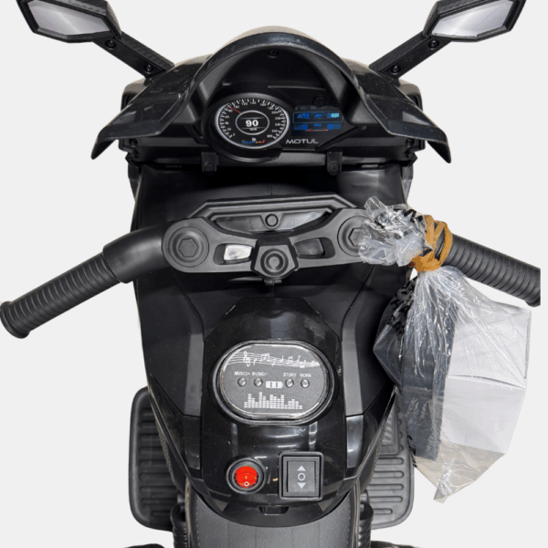 PORTEUR MOTO ENFANT BLANC ELEC. – Image 3