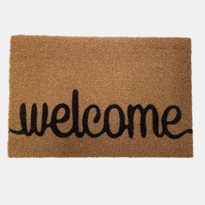 tapis d’entrée welcome