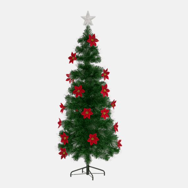 : sapin de Noël 180 cm, sapin artificiel décoré, grand sapin Noël, décoration festive.