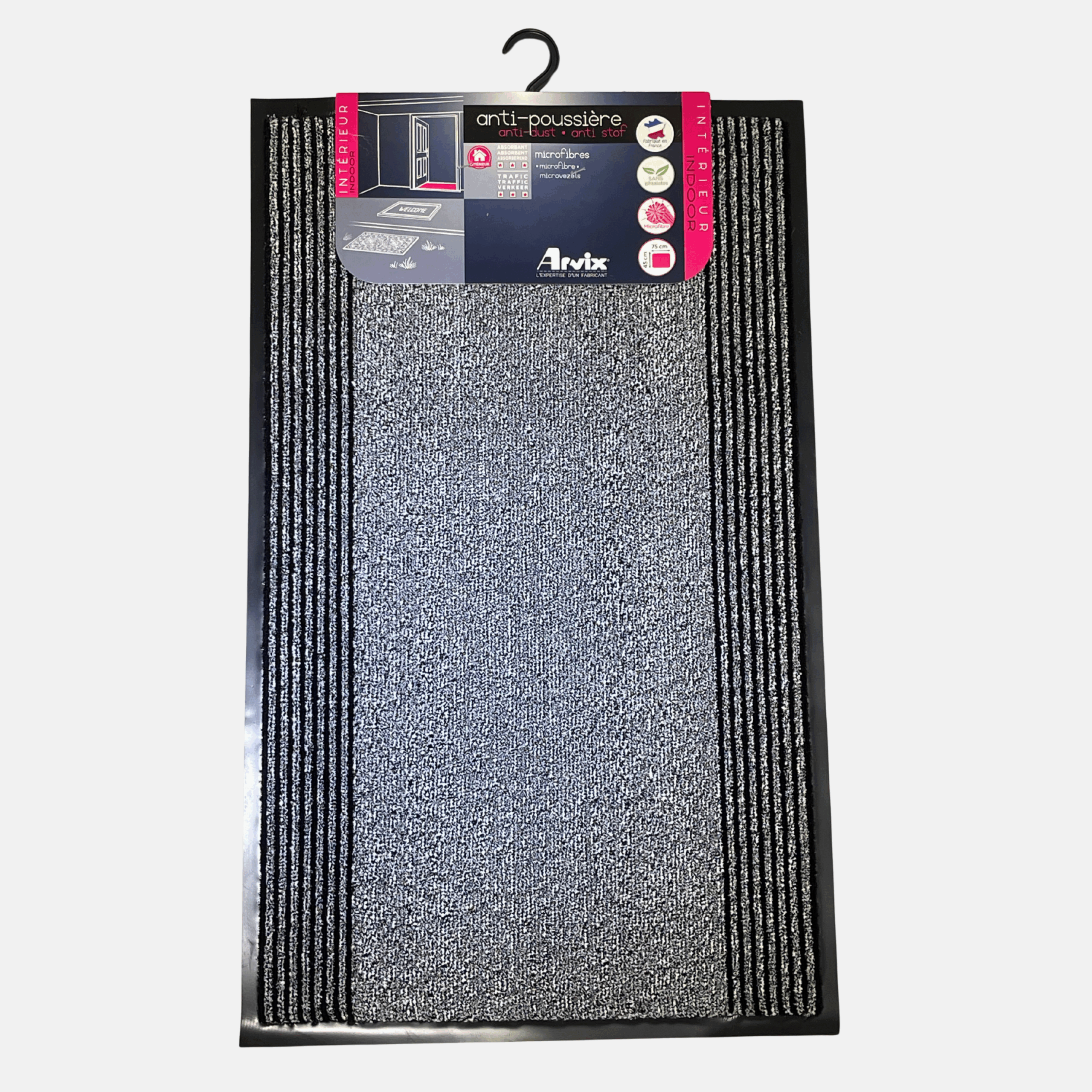 tapis microfibre,45x75, tapis antidérapant, tapis intérieur, tapis anti-poussière,