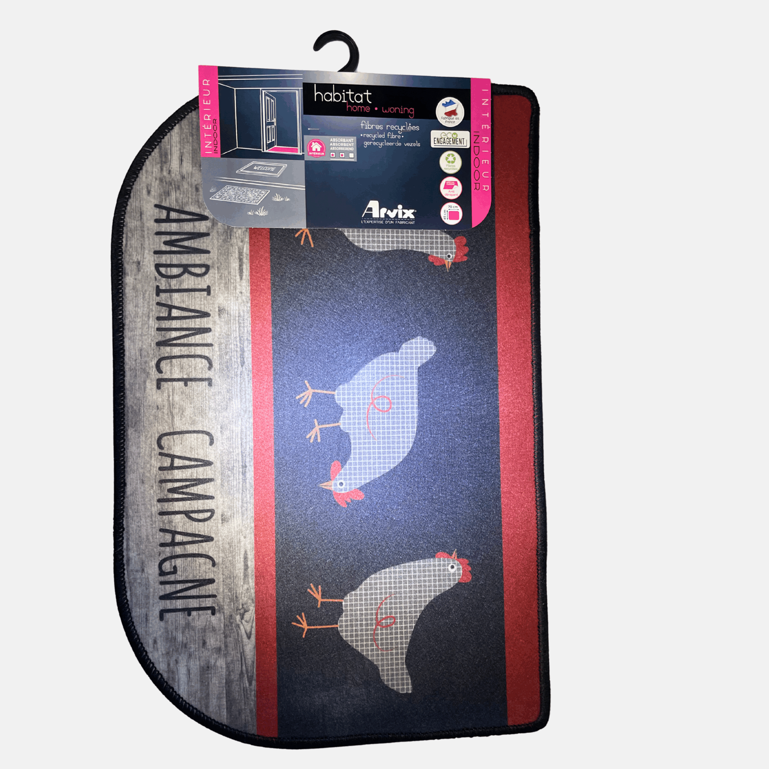 tapis entrée gris, tapis cuisine