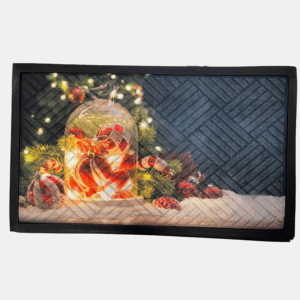 tapis de porte noël, tapis entrée noël, tapis décoratif noël
