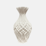 vase décoratif blanc, vase design moderne, vase texturé 3D.