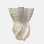 vase décoratif, vase blanc, vase design, vase moderne, vase ondulé, vase déco intérieur, vase fleurs séchées, objet déco, décoration maison