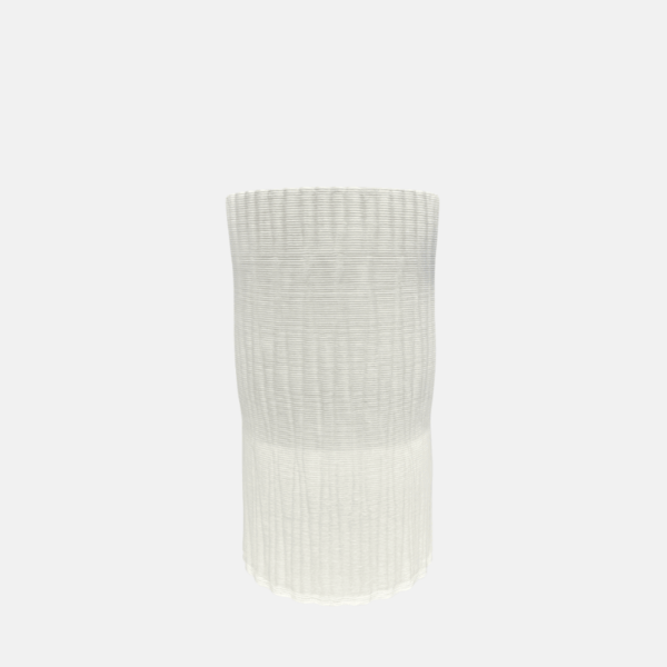 vase décoratif blanc, moderne, haut, cylindrique, déco maison