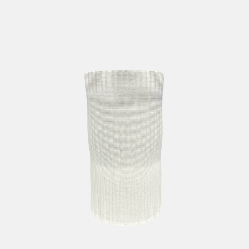 vase décoratif blanc, moderne, haut, cylindrique, déco maison