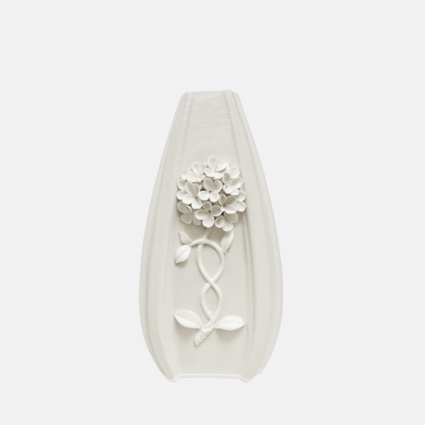 vase décoratif blanc, vase fleurs séchées,