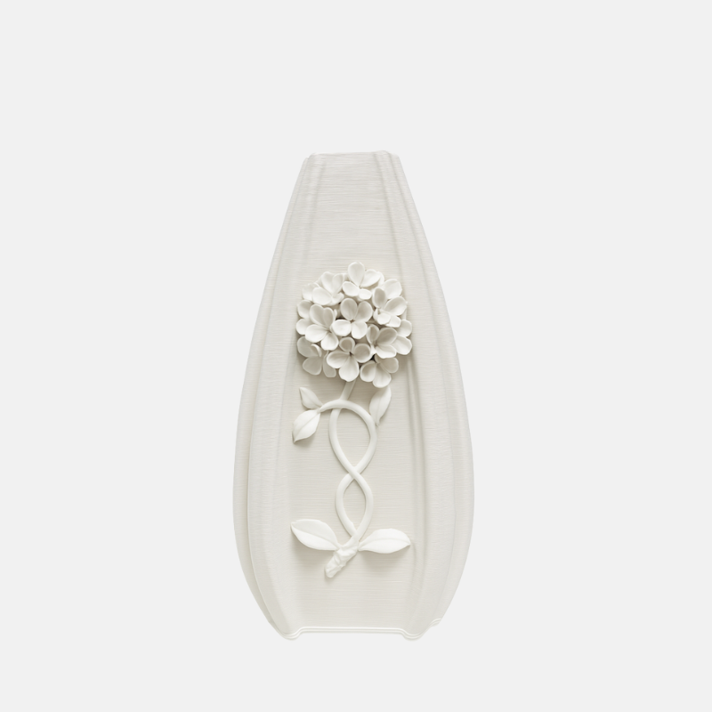 vase décoratif blanc, vase fleurs séchées,