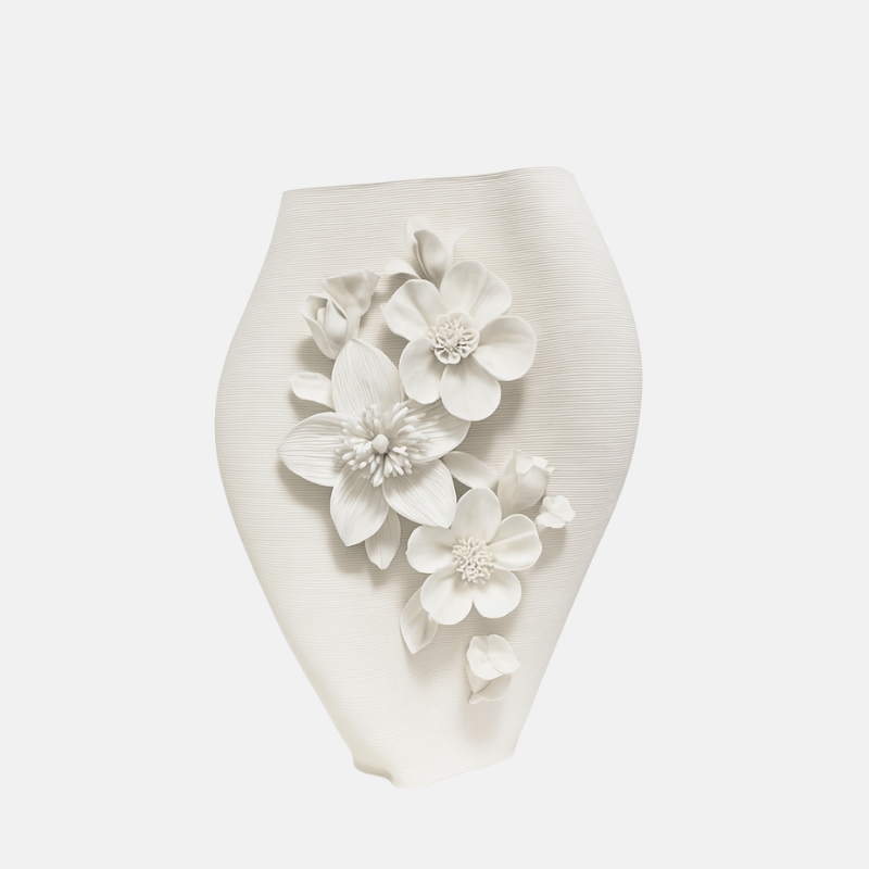 vase décoratif, vase blanc