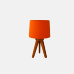 lampe bois orange